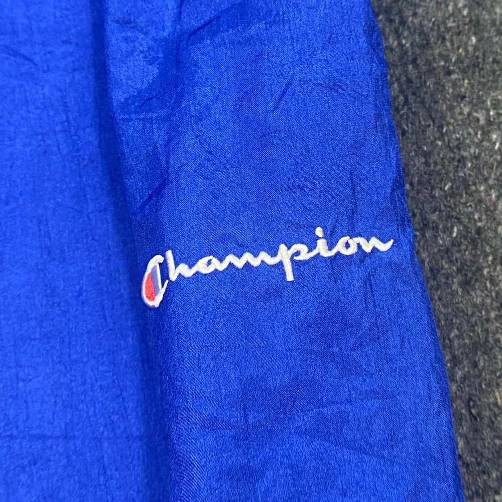 Champion Retro Sportswear Mens M Blue Nylon Windbreaker‎ Track Pants